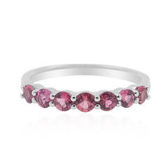 Anello in platino con Rubellite