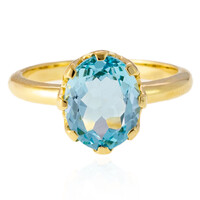 Anello in argento con Topazio Blu Cielo