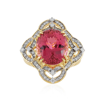 Anello in oro con Tormalina Neon del Congo (D'vyere)