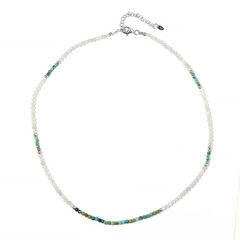 Collana in argento con Pietra di Luna Bianca