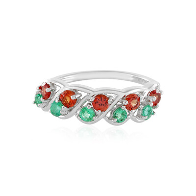 Anello in argento con Rubino Tanzania