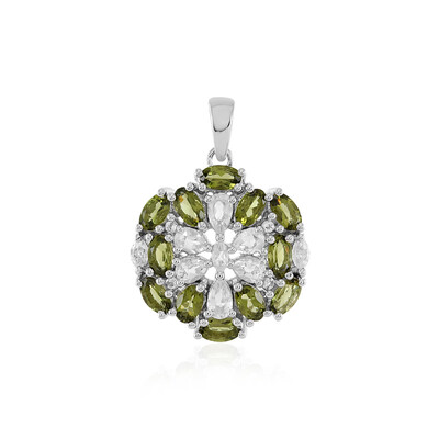 Ciondolo in argento con Moldavite