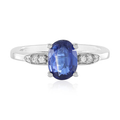 Anello in argento con Cianite del Nepal
