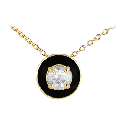 Collana in argento con Topazio Bianco