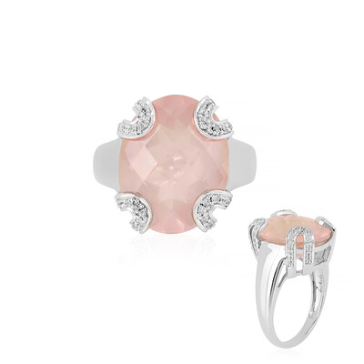 Anello in argento con Quarzo Rosa (de Melo)