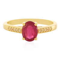 Anello in argento con Rubino del Madagascar