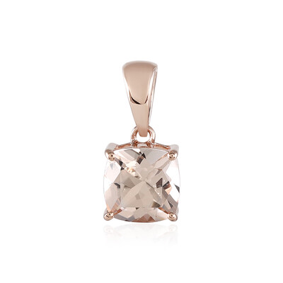 Ciondolo in oro con Morganite del Madagascar
