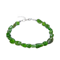 Bracciale in argento con Diopside Russo