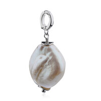 Ciondolo in argento con Perla d'Acqua Dolce Bianca