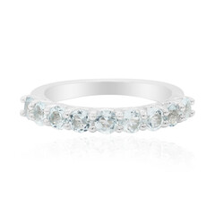 Anello in argento con Topazio Blu Cielo
