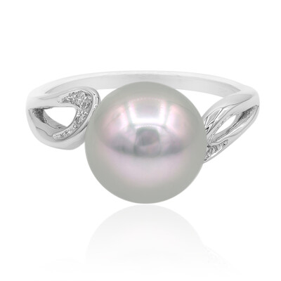 Anello in oro con Perla Tahitiana (TPC)