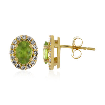 Orecchini in oro con Sfene