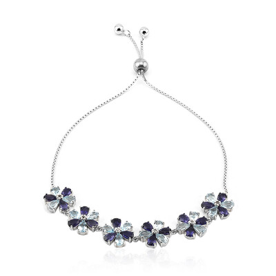 Bracciale in argento con Iolite