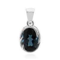 Ciondolo in argento con Topazio Blu Londra (Pallanova)