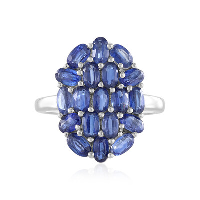 Anello in argento con Cianite del Nepal