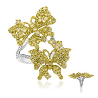 Anello in oro con Diamante Giallo SI2 (CIRARI)