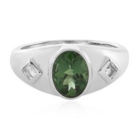 Anello in argento con Apatite Cromo