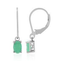 Orecchini in argento con Smeraldo Brasiliano