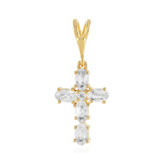Ciondolo in argento con Topazio Bianco