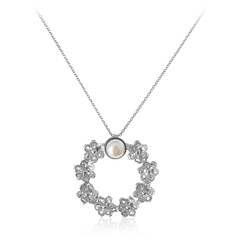 Collana in argento con Perla di Acqua Dolce (Joias do Paraíso)
