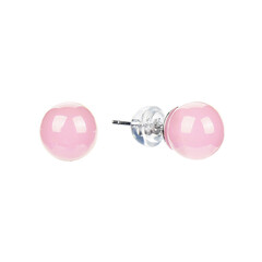 Orecchini in argento con Quarzo Rosa