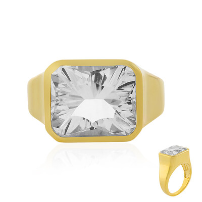 Anello in argento con Quarzo Bianco (MONOSONO COLLECTION)