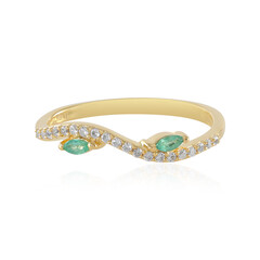 Anello in argento con Smeraldo Colombiano