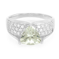 Anello in argento con Ametista Verde