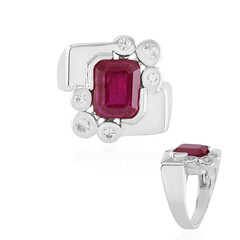 Anello in argento con Rubino del Madagascar (de Melo)