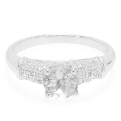 Anello in argento con Goshenite