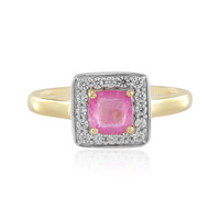 Anello in argento con Zaffiro Rosa del Madagascar