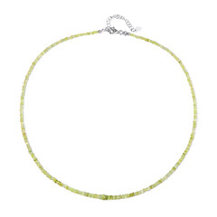 Collana in argento con Crisoberillo Occhio di Gatto