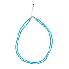 Collana in argento con Apatite Blu