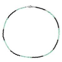 Collana in argento con Spinello Nero