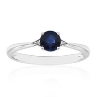 Anello in oro con Zaffiro Ceylon