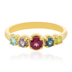 Anello in argento con Rodolite Lampone