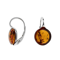 Orecchini in argento con Ambra Baltica