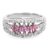 Anello in argento con Tormalina Rosa Cuprian