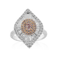 Anello in oro con Diamante Rosa I1 (CIRARI)