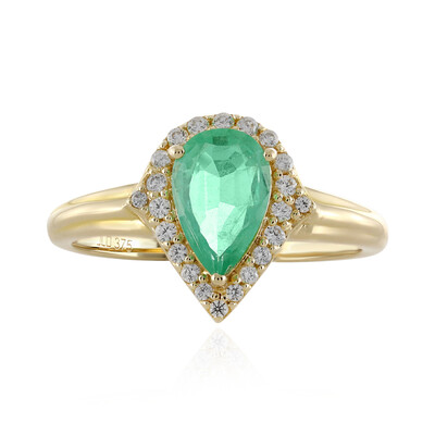 Anello in oro con Smeraldo Etiope