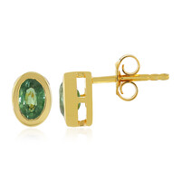 Orecchini in argento con Cianite Menta
