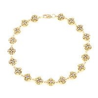 Bracciale in oro con Diamante Champagne I2 (Ornaments by de Melo)