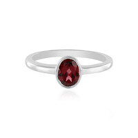Anello in argento con Granato Mozambico