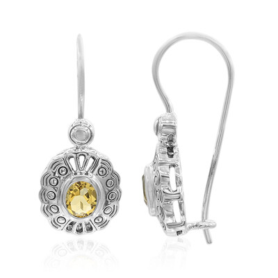 Orecchini in argento con Citrino