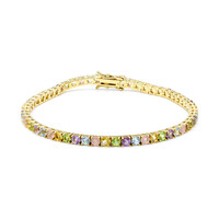 Bracciale in argento con Peridoto della Birmania