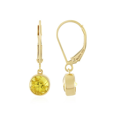 Orecchini in argento con Apatite Dorata