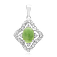 Ciondolo in argento con Crisoprasio Imperiale