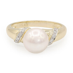 Anello in oro con Perla Akoya (TPC)
