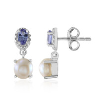 Orecchini in argento con Perla d'Acqua Dolce Bianca