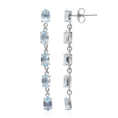 Orecchini in argento con Topazio Blu Cielo